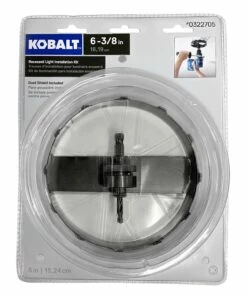 Kobalt Hole Saws & Kits 6-3/8-in Carbide-Grit Arbored Recessed Lighting Hole Saw