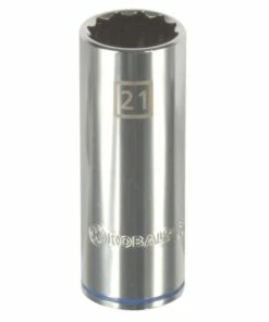 Kobalt Sockets & Socket Sets Metric 1/2-in Drive 12-point 21-mm Deep Socket