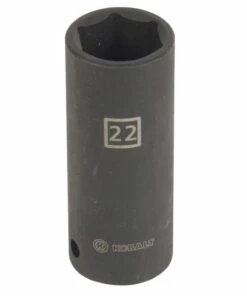 Kobalt Impact Sockets & Impact Socket Sets Metric 1/2-in Drive 22mm 6-Point Impact Socket