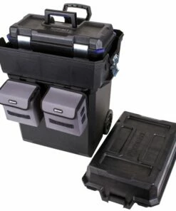 Kobalt Portable Tool Boxes Zerust 19-in Black Plastic Wheels Lockable Tool Box -Kobalts Shop 04578556 scaled