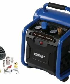 Kobalt Air Compressors 2-Gallon Single Stage Portable Electric Twin Stack Air Compressor