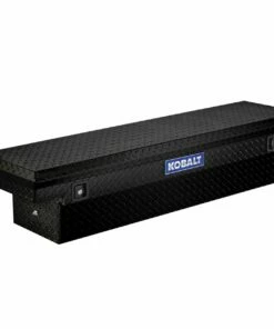 Kobalt Truck Tool Boxes 61.9-in x 13.9-in x 14-in Black Aluminum Top Mount Truck Tool Box