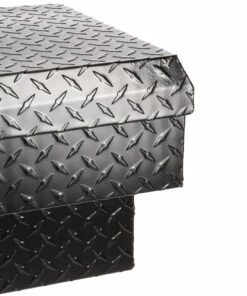 Kobalt Truck Tool Boxes 46.9-in x 15.8-in x 13-in Black Aluminum Crossover Truck Tool Box -Kobalts Shop 08052743