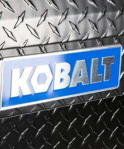 Kobalt Truck Tool Boxes 46.9-in x 15.8-in x 13-in Black Aluminum Crossover Truck Tool Box -Kobalts Shop 08052744