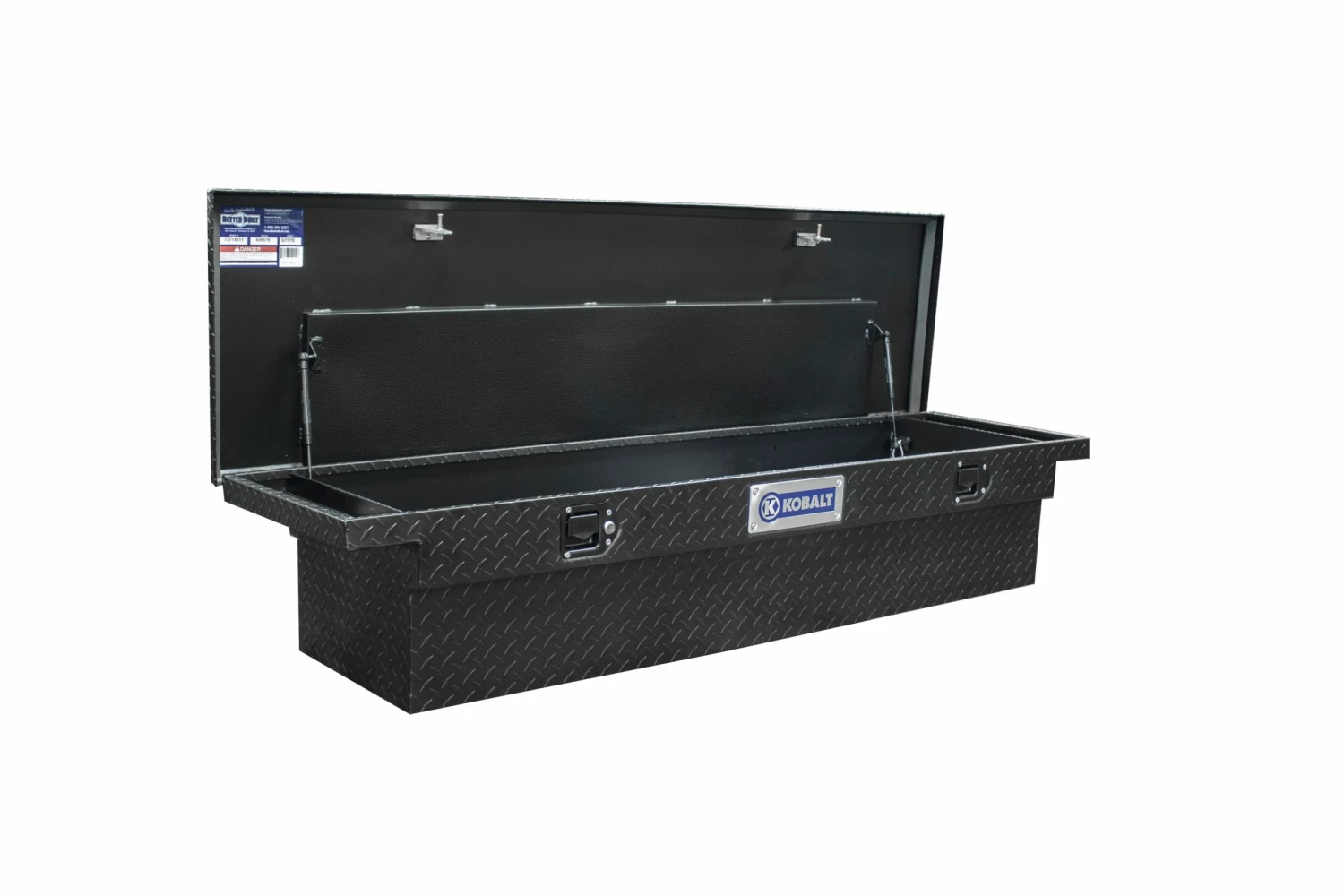 Kobalt Truck Tool Boxes 69-in x 20-in x 13-in Matte Black Powder-Coat Aluminum Crossover Truck Tool Box 2 Kobalt Truck Tool Boxes 69-in x 20-in x 13-in Matte Black Powder-Coat Aluminum Crossover Truck Tool Box - Image 2