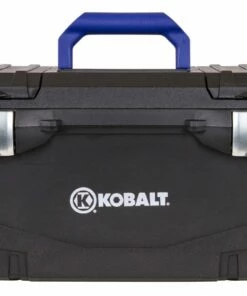 Kobalt Portable Tool Boxes 20-in Black Plastic Lockable Tool Box