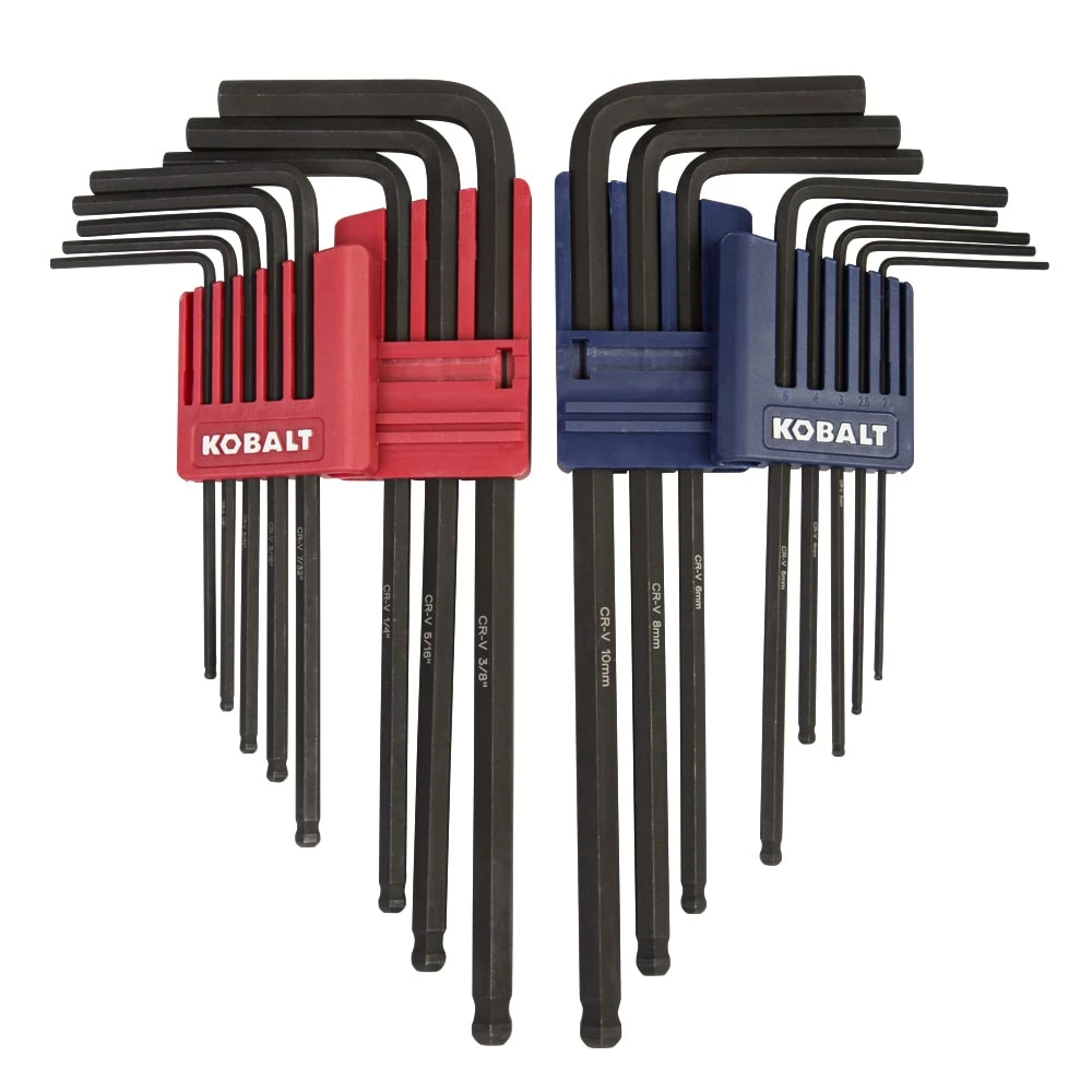 Kobalt Hex Keys & Torx Keys 16-key Standard (Sae) and Metric Combination Hex Key Set 1 Kobalt Hex Keys & Torx Keys 16-key Standard (Sae) and Metric Combination Hex Key Set