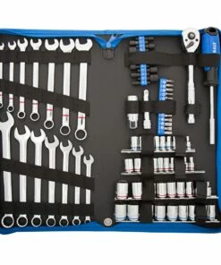 Kobalt Mechanics Tool Sets 80-Piece Standard (SAE) and Metric Combination Polished Chrome Mechanics Tool Set (3/8-in) -Kobalts Shop 08398796