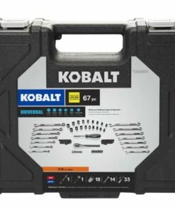 Kobalt Mechanics Tool Sets Universal 67-Piece Standard (SAE) and Metric Combination Matte Mechanics Tool Set (3/8-in) -Kobalts Shop 08525169