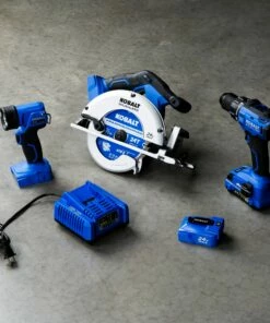 Kobalt Power Tool Combo Kits 4-Tool 24-Volt Max Brushless Power Tool Combo Kit Case (1-Battery Included and Charger Included) -Kobalts Shop 08608040