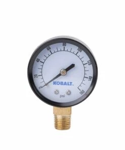 Kobalt Air Compressor Accessories 1/4-in Bottom Mount Gauge -Kobalts Shop 08614874