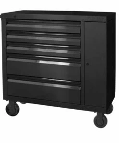 Kobalt Bottom Tool Cabinets 3000 Series 41-in W x 41-in H 5-Drawer Stainless Steel Rolling Tool Cabinet (Black) 17 Kobalt Bottom Tool Cabinets 3000 Series 41-in W x 41-in H 5-Drawer Stainless Steel Rolling Tool Cabinet (Black) -Kobalts Shop 08703972