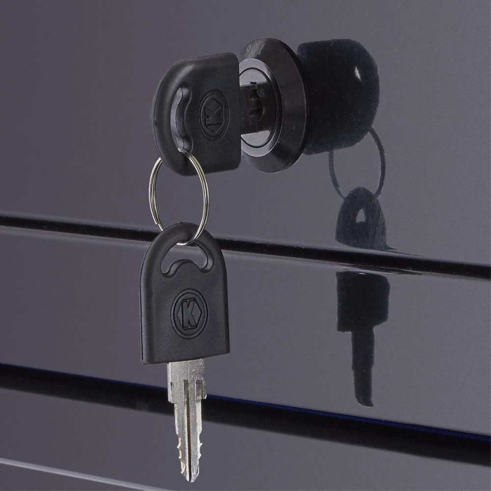 Kobalt Bottom Tool Cabinets 3000 Series 41-in W x 41-in H 5-Drawer Stainless Steel Rolling Tool Cabinet (Black) 3 Kobalt Bottom Tool Cabinets 3000 Series 41-in W x 41-in H 5-Drawer Stainless Steel Rolling Tool Cabinet (Black) - Image 3