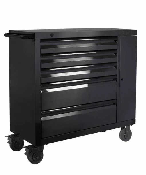 Kobalt Bottom Tool Cabinets 3000 Series 41-in W x 41-in H 5-Drawer Stainless Steel Rolling Tool Cabinet (Black) 15 Kobalt Bottom Tool Cabinets 3000 Series 41-in W x 41-in H 5-Drawer Stainless Steel Rolling Tool Cabinet (Black) -Kobalts Shop 08703976