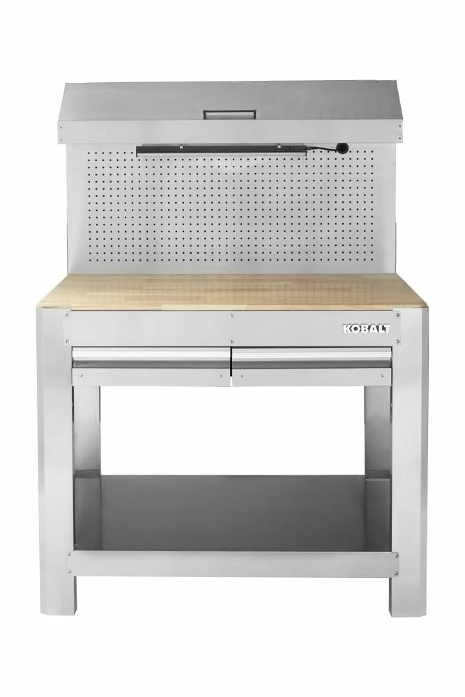 Kobalt Work Benches 45-in W x 36-in H 2-Drawer Wood Work Bench 1 Kobalt Work Benches 45-in W x 36-in H 2-Drawer Wood Work Bench