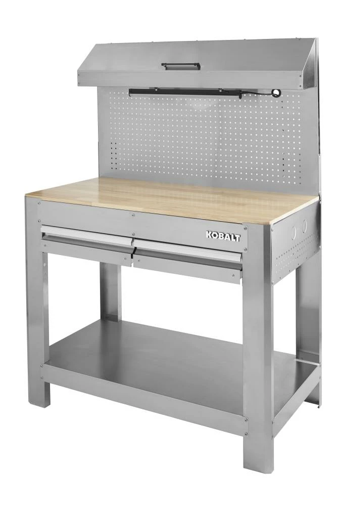 Kobalt Work Benches 45-in W x 36-in H 2-Drawer Wood Work Bench 3 Kobalt Work Benches 45-in W x 36-in H 2-Drawer Wood Work Bench - Image 3
