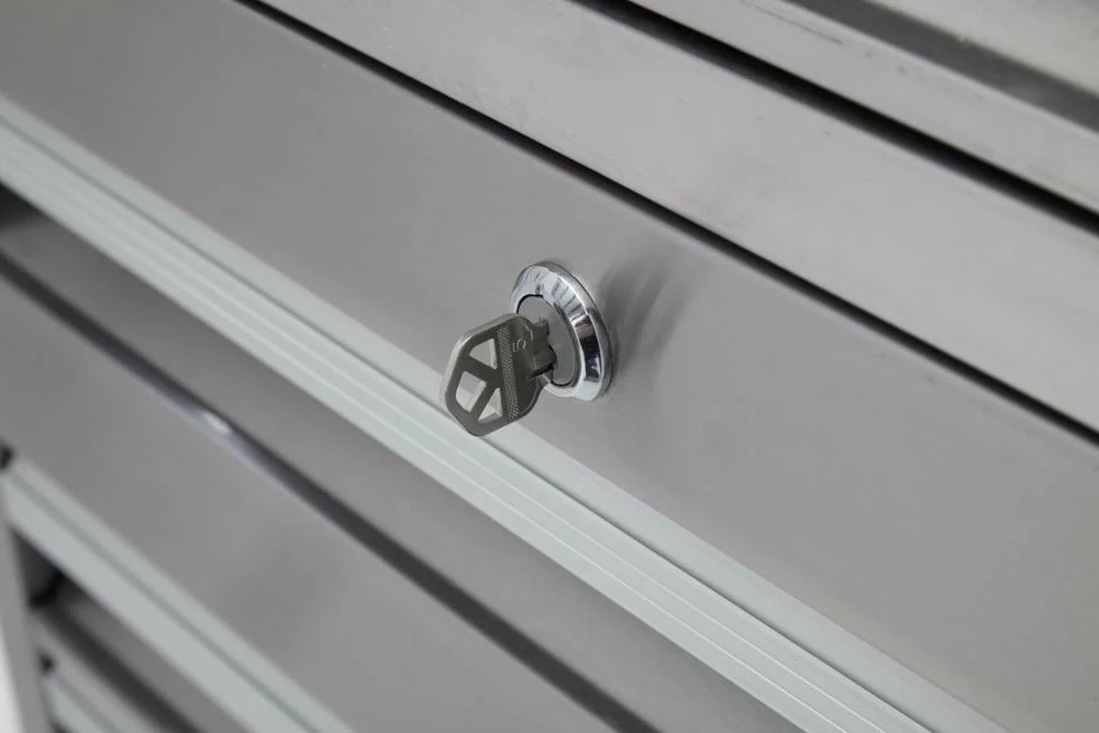 Kobalt Bottom Tool Cabinets 3000 Series 41-in W x 41-in H 11-Drawer Stainless Steel Rolling Tool Cabinet (Stainless Steel) 6 Kobalt Bottom Tool Cabinets 3000 Series 41-in W x 41-in H 11-Drawer Stainless Steel Rolling Tool Cabinet (Stainless Steel) - Image 6