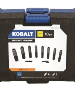 Kobalt Impact Sockets & Impact Socket Sets 10-Piece Metric 3/8-in Drive Set 6-Point Impact Socket Set -Kobalts Shop 08822226