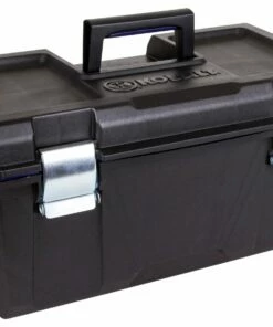 Kobalt Portable Tool Boxes Zerust 22-in Black Plastic Lockable Tool Box