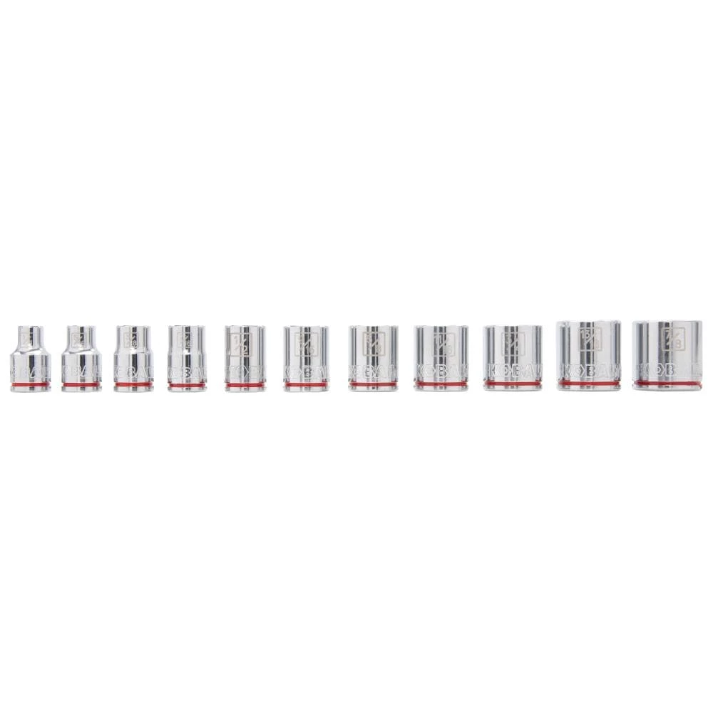 Kobalt Sockets & Socket Sets 11-Piece Standard (SAE) 3/8-in Drive 6-point Set Shallow Socket Set 1 Kobalt Sockets & Socket Sets 11-Piece Standard (SAE) 3/8-in Drive 6-point Set Shallow Socket Set