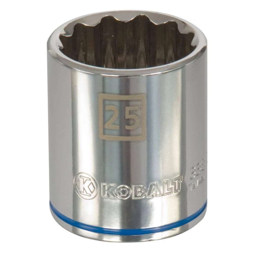 Kobalt Sockets & Socket Sets Metric 1/2-in Drive 12-point 25-mm Shallow Socket 1 Kobalt Sockets & Socket Sets Metric 1/2-in Drive 12-point 25-mm Shallow Socket