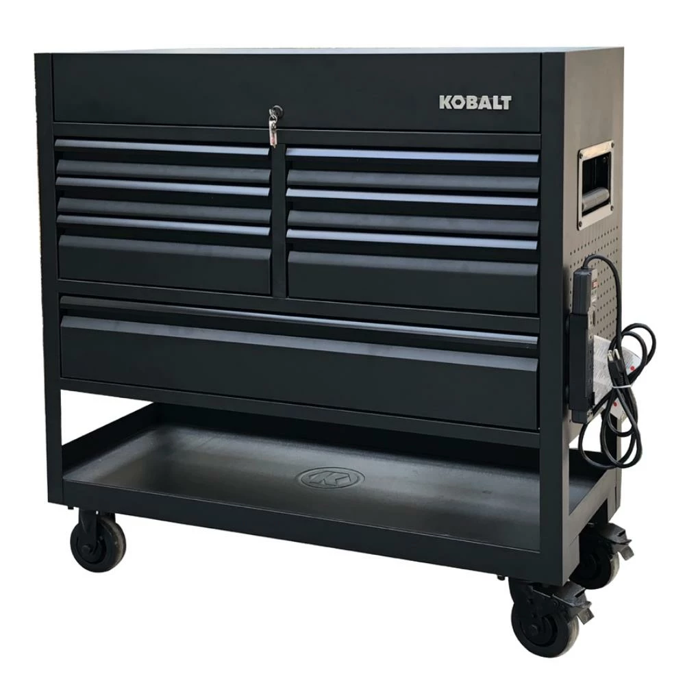 Kobalt Bottom Tool Cabinets 3000 Series 45-in W x 47-in H 7-Drawer Steel Rolling Tool Cabinet (Black) 5 Kobalt Bottom Tool Cabinets 3000 Series 45-in W x 47-in H 7-Drawer Steel Rolling Tool Cabinet (Black) - Image 5
