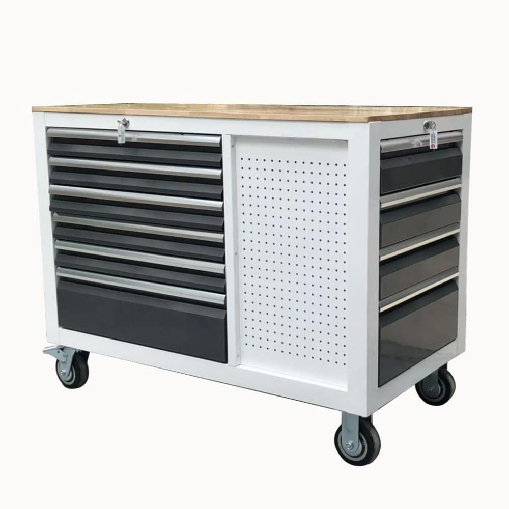 Kobalt Bottom Tool Cabinets 3000 Series 48-in W x 37-in H 10-Drawer Steel Rolling Tool Cabinet (White) 1 Kobalt Bottom Tool Cabinets 3000 Series 48-in W x 37-in H 10-Drawer Steel Rolling Tool Cabinet (White)