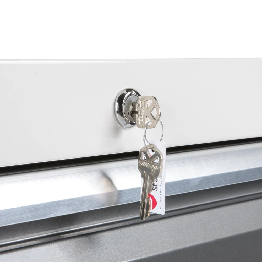 Kobalt Bottom Tool Cabinets 3000 Series 48-in W x 37-in H 10-Drawer Steel Rolling Tool Cabinet (White) 4 Kobalt Bottom Tool Cabinets 3000 Series 48-in W x 37-in H 10-Drawer Steel Rolling Tool Cabinet (White) - Image 4