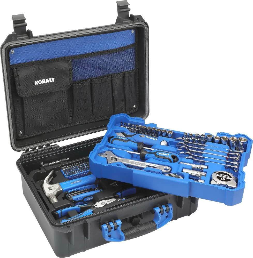 Kobalt Mechanics Tool Sets 89-Piece Standard (SAE) Polished Chrome Mechanics Tool Set (3/8-in) 2 Kobalt Mechanics Tool Sets 89-Piece Standard (SAE) Polished Chrome Mechanics Tool Set (3/8-in) - Image 2