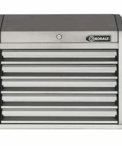 Kobalt Top Tool Chests 3000 Series 27-in W x 23.2-in H 5-Drawer Stainless Steel Tool Chest (Stainless Steel)