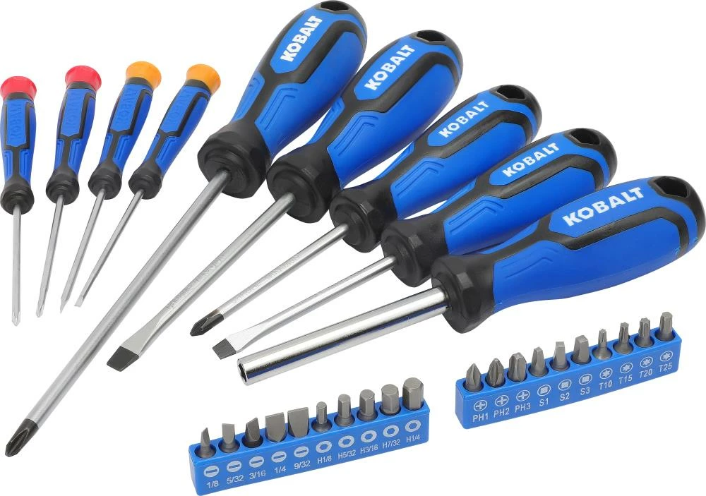 Kobalt Screwdrivers 29-Piece Plastic Handle Magnetic Set Multi-bit Screwdriver Set 1 Kobalt Screwdrivers 29-Piece Plastic Handle Magnetic Set Multi-bit Screwdriver Set