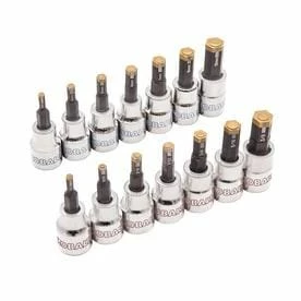 Kobalt Driver Sockets & Sets 14-Piece 3/8-in Drive Set Hex Bit Standard (SAE) and Metric Combination Driver Socket Set 4 Kobalt Driver Sockets & Sets 14-Piece 3/8-in Drive Set Hex Bit Standard (SAE) and Metric Combination Driver Socket Set - Image 4