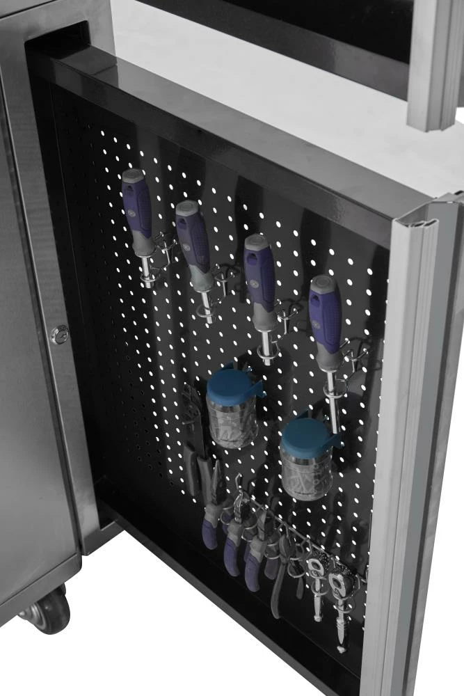 Kobalt Bottom Tool Cabinets 3000 Series 41-in W x 41-in H 11-Drawer Stainless Steel Rolling Tool Cabinet (Stainless Steel) 15 Kobalt Bottom Tool Cabinets 3000 Series 41-in W x 41-in H 11-Drawer Stainless Steel Rolling Tool Cabinet (Stainless Steel) - Image 15