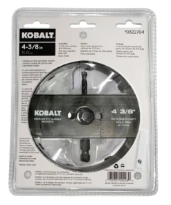 Kobalt Hole Saws & Kits 4-3/8-in Carbide-Grit Arbored Recessed Lighting Hole Saw -Kobalts Shop 10507469