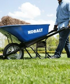 Kobalt Wheelbarrows 6-cu ft Steel Wheelbarrow with Flat-Free Tire(s) 5 Kobalt Wheelbarrows 6-cu ft Steel Wheelbarrow with Flat-Free Tire(s) -Kobalts Shop 10881199