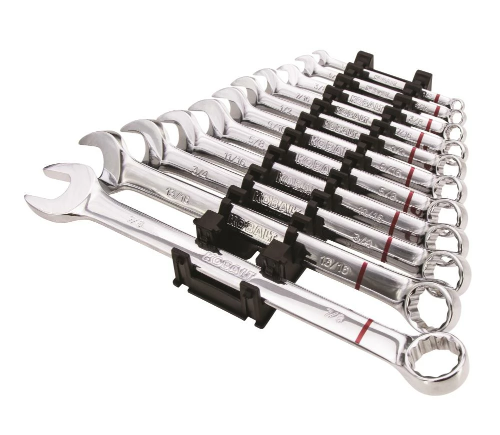 Kobalt Combination Wrenches & Sets 11-Piece Set 12-point Standard (SAE) Standard Combination Wrench Set 4 Kobalt Combination Wrenches & Sets 11-Piece Set 12-point Standard (SAE) Standard Combination Wrench Set - Image 4