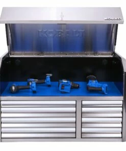 Kobalt Top Tool Chests 3000 Series 41-in W x 26.1-in H 8-Drawer Stainless Steel Tool Chest (Stainless Steel) 21 Kobalt Top Tool Chests 3000 Series 41-in W x 26.1-in H 8-Drawer Stainless Steel Tool Chest (Stainless Steel) -Kobalts Shop 11561538