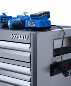 Kobalt Bottom Tool Cabinets 3000 Series 41-in W x 37.5-in H 8-Drawer Stainless Steel Rolling Tool Cabinet (Stainless Steel) -Kobalts Shop 11561549