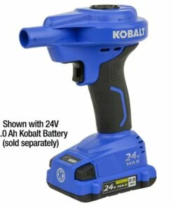 Kobalt Air Inflators 24V Cordless High Volume Inflator 24-Volt Lithium Ion (Li-Ion) Air Inflator (Power Source: Battery) 12 Kobalt Air Inflators 24V Cordless High Volume Inflator 24-Volt Lithium Ion (Li-Ion) Air Inflator (Power Source: Battery) -Kobalts Shop 11629463