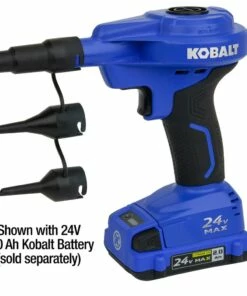Kobalt Air Inflators 24V Cordless High Volume Inflator 24-Volt Lithium Ion (Li-Ion) Air Inflator (Power Source: Battery) 14 Kobalt Air Inflators 24V Cordless High Volume Inflator 24-Volt Lithium Ion (Li-Ion) Air Inflator (Power Source: Battery) -Kobalts Shop 11629465