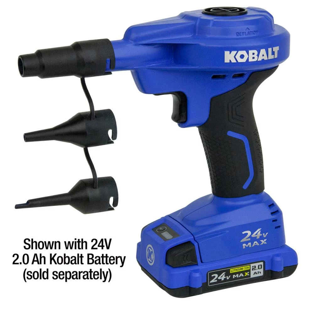 Kobalt Air Inflators 24V Cordless High Volume Inflator 24-Volt Lithium Ion (Li-Ion) Air Inflator (Power Source: Battery) 6 Kobalt Air Inflators 24V Cordless High Volume Inflator 24-Volt Lithium Ion (Li-Ion) Air Inflator (Power Source: Battery) - Image 6