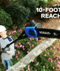 Kobalt Cordless Electric Pole Saws 40-Volt Max 8-in Cordless Electric Pole Saw (Battery & Charger Included) -Kobalts Shop 12234439