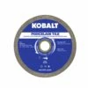 Kobalt Diamond Saw Blades 4-in Wet or Dry Porcelain Continuous Diamond Saw Blade