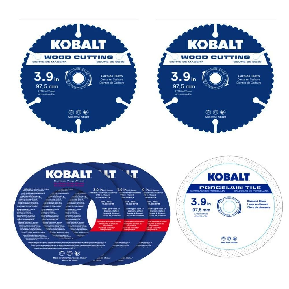 Kobalt Circular Saw Blades 6-Pack 4-in Set High-speed Steel Circular Saw Blade Set 1 Kobalt Circular Saw Blades 6-Pack 4-in Set High-speed Steel Circular Saw Blade Set