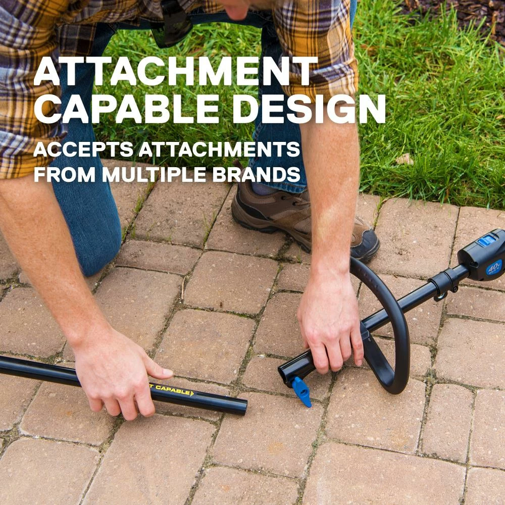 Kobalt Cordless Electric String Trimmers 40-Volt Max 16-in Straight Cordless String Trimmer with Attachment Capable and (Battery Included) 12 Kobalt Cordless Electric String Trimmers 40-Volt Max 16-in Straight Cordless String Trimmer with Attachment Capable and (Battery Included) - Image 12