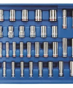 Kobalt Mechanics Tool Sets 319-Piece Standard (SAE) and Metric Combination Polished Chrome Mechanics Tool Set (1/4-in; 3/8-in) -Kobalts Shop 14074077