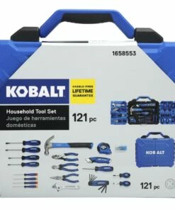 Kobalt Household Tool Sets 121-Piece Household Tool Set with Folding Case -Kobalts Shop 15060475