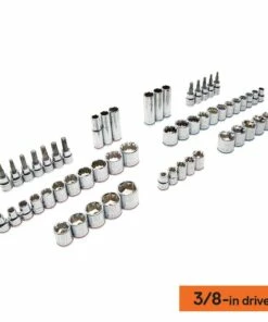 Kobalt Mechanics Tool Sets 319-Piece Standard (SAE) and Metric Combination Polished Chrome Mechanics Tool Set (1/4-in; 3/8-in) -Kobalts Shop 15100856