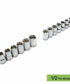 Kobalt Mechanics Tool Sets 319-Piece Standard (SAE) and Metric Combination Polished Chrome Mechanics Tool Set (1/4-in; 3/8-in) -Kobalts Shop 15100857