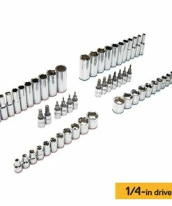 Kobalt Mechanics Tool Sets 319-Piece Standard (SAE) and Metric Combination Polished Chrome Mechanics Tool Set (1/4-in; 3/8-in) -Kobalts Shop 15100863